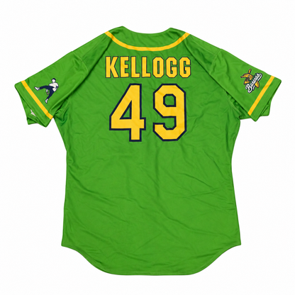 Ryan Kellogg Savannah Bananas Game Worn June 27, 2026 Green Jersey at Oregon