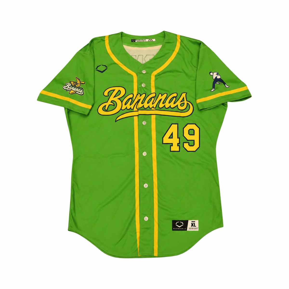 Ryan Kellogg Savannah Bananas Game Worn June 27, 2026 Green Jersey at Oregon