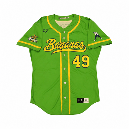 Ryan Kellogg Savannah Bananas Game Worn June 27, 2026 Green Jersey at Oregon