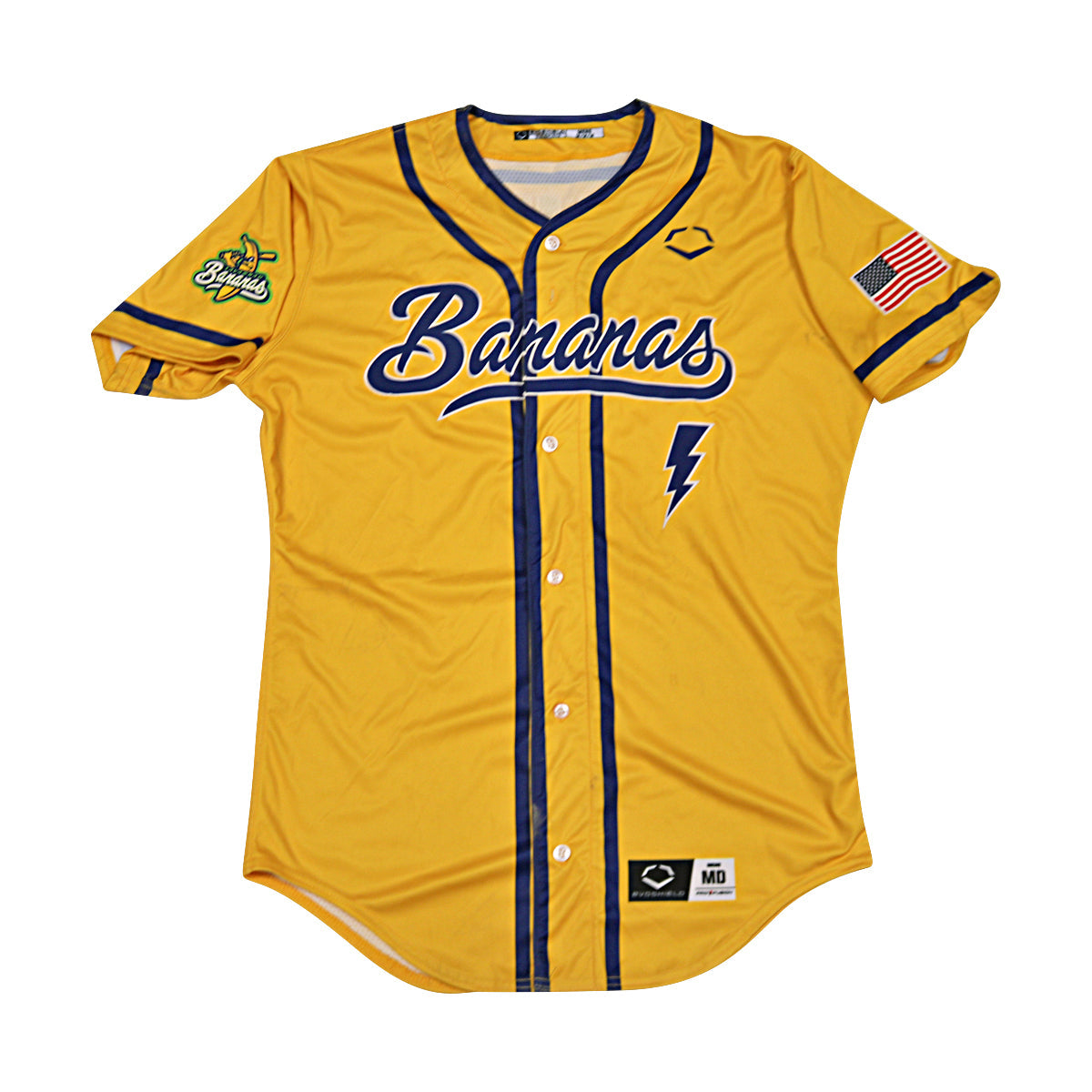 Malachi "Flash Tha Kid" Mitchell Savannah Bananas Game Worn Jersey June 6-7, 2025 in Charlotte NC