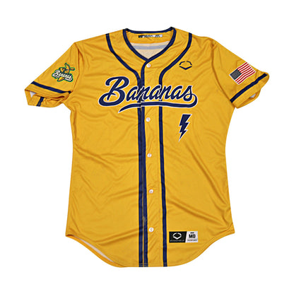 Malachi "Flash Tha Kid" Mitchell Savannah Bananas Game Worn Jersey June 6-7, 2025 in Charlotte NC