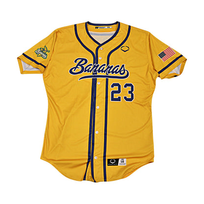 Reggie Horton Savannah Bananas Game Worn Jersey June 6-7, 2025 in Charlotte NC