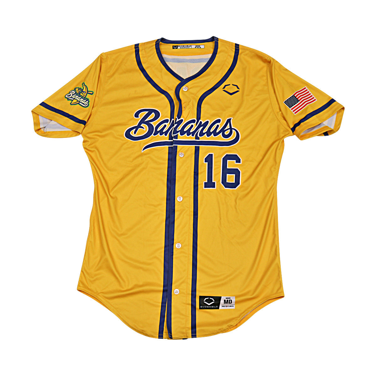 Adam Virant Savannah Bananas Game Worn Jersey June 6-7, 2025 in Charlotte NC