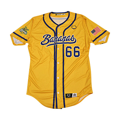 Tyler Gillum Savannah Bananas Game Worn Jersey June 6-7, 2025 in Charlotte NC