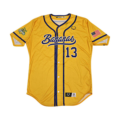 Daultin Mauldin Savannah Bananas Game Worn Jersey June 6-7, 2025 in Charlotte NC