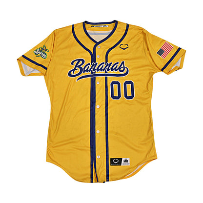 Maceo Harrison Savannah Bananas Game Worn Jersey June 6-7, 2025 in Charlotte NC