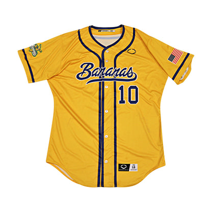 Alex Ziegler Savannah Bananas Game Worn Jersey June 6-7, 2025 in Charlotte NC