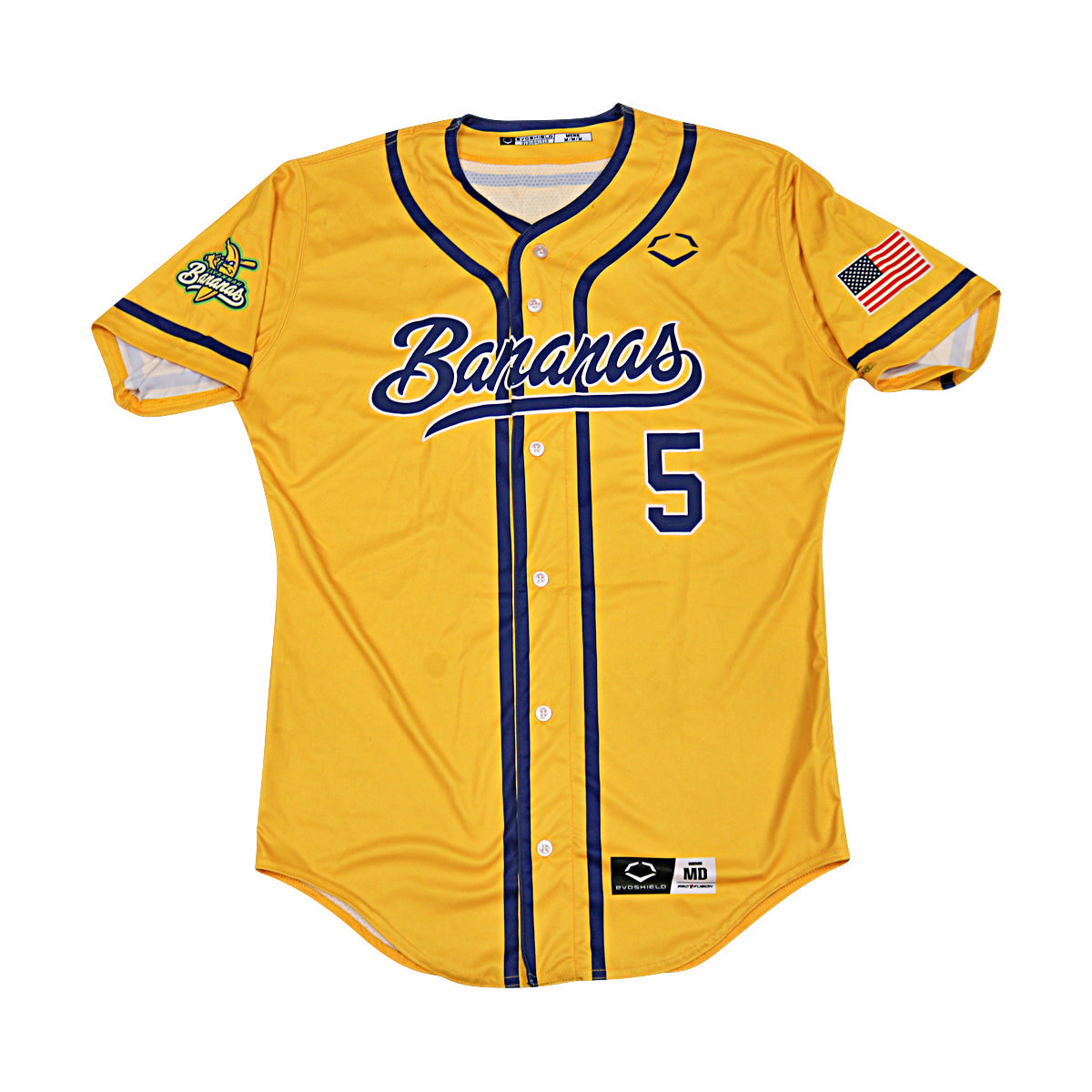 DR Meadows Savannah Bananas Game Worn Jersey June 6-7, 2025 in Charlotte NC