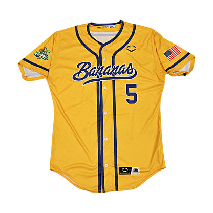 DR Meadows Savannah Bananas Game Worn Jersey June 6-7, 2025 in Charlotte NC