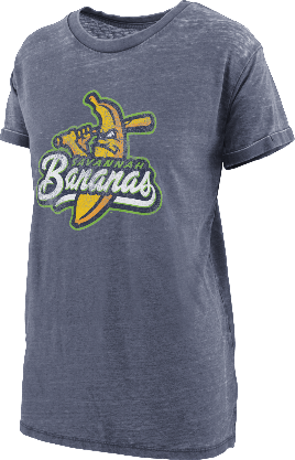 WOMEN'S Bananas Vintage Boyfriend Tee - Navy