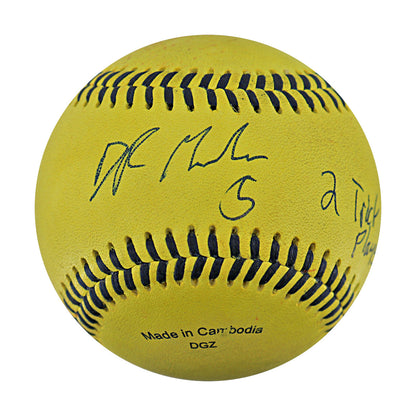 DR Meadows Signed Inscribed Game Used Banana Ball w/Case 5.24.25 Kauffman Stadium  