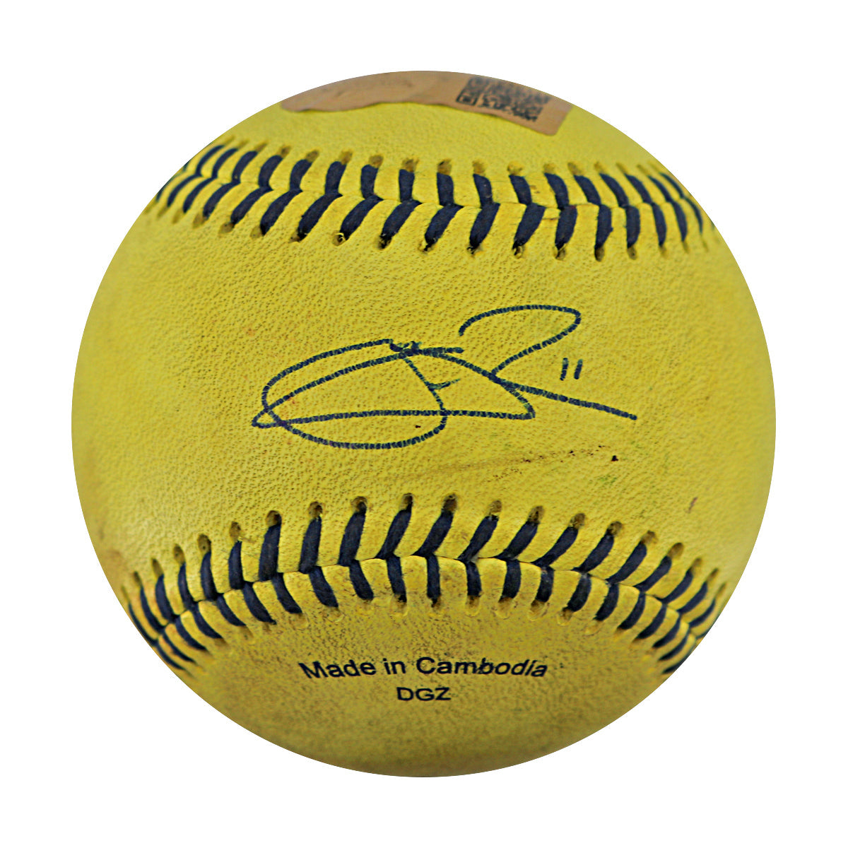 Jeremy Guthrie Signed Game Used Banana Ball w/Case 5.23.25 Kauffman Stadium  