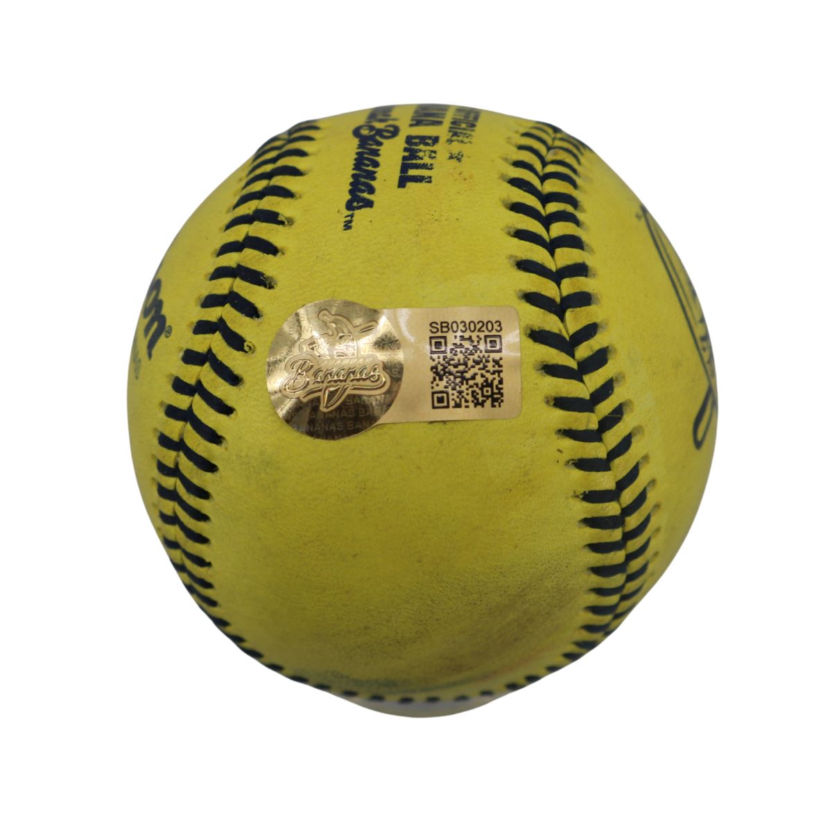 Noah Niznik Autographed Game Used Banana Ball w/Case 4.26.25 Memorial Stadium 