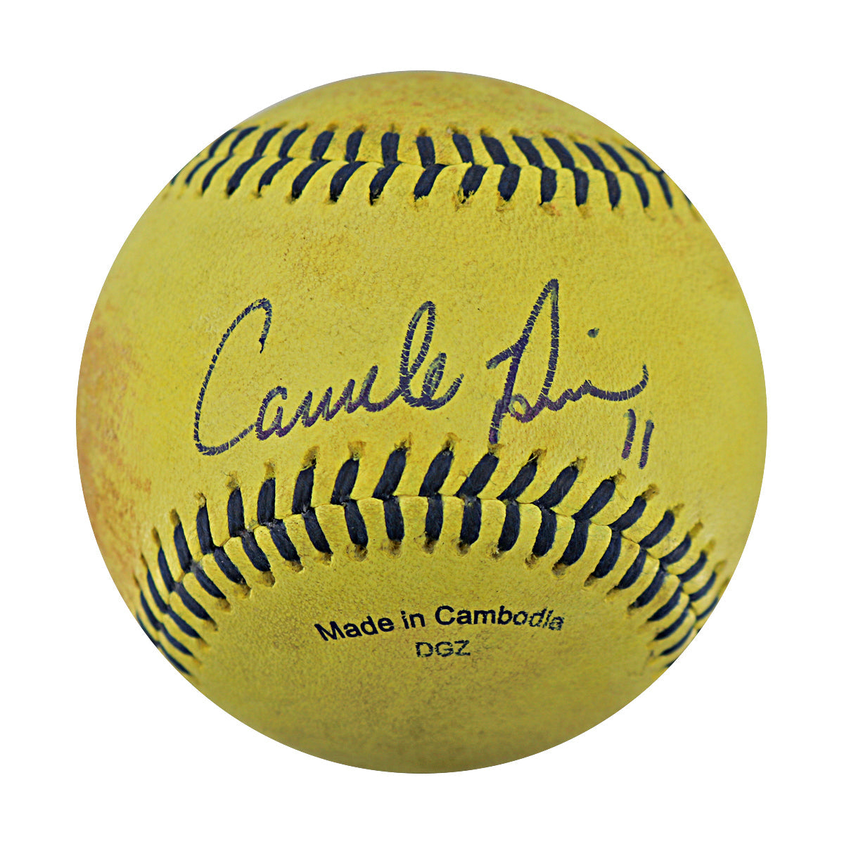 Correlle Prime Autographed Game Used Banana Ball w/Case 5.23.25 Kauffman Stadium