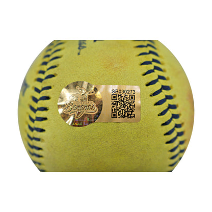 Correlle Prime Autographed Game Used Banana Ball w/Case 5.23.25 Kauffman Stadium