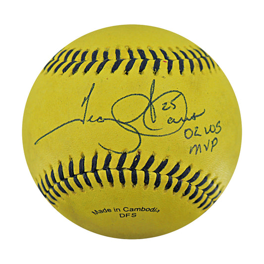 Troy Glaus Signed Inscribed Game Used Banana Ball 5.30.25 Angel Stadium 