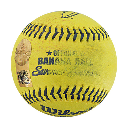 Wilson Ramos Autographed Game Used Banana Ball w/Case 6.27.25 Nationals Park 