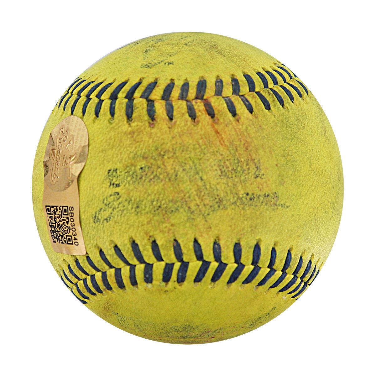 Bill LeRoy Autographed Game Used Banana Ball w/Case 6.27.25 Nationals Park 