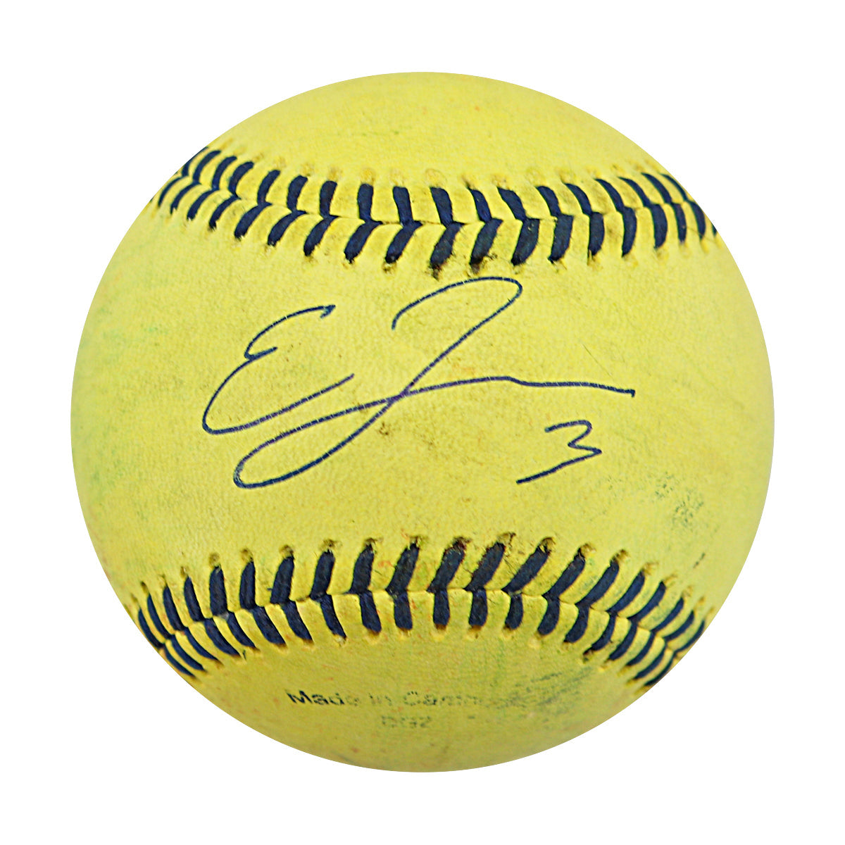 Eric Jones Autographed Game Used Banana Ball w/Case 7.5.25 Fenway Park