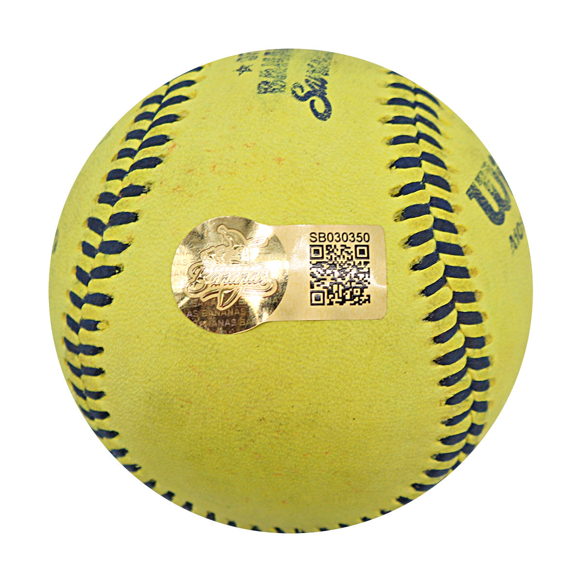 Eric Jones Autographed Game Used Banana Ball w/Case 7.5.25 Fenway Park