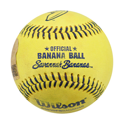 Gage Voorhees Autographed Game Used Banana Ball w/Case 7.6.25 Fenway Park