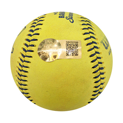 Gage Voorhees Autographed Game Used Banana Ball w/Case 7.6.25 Fenway Park