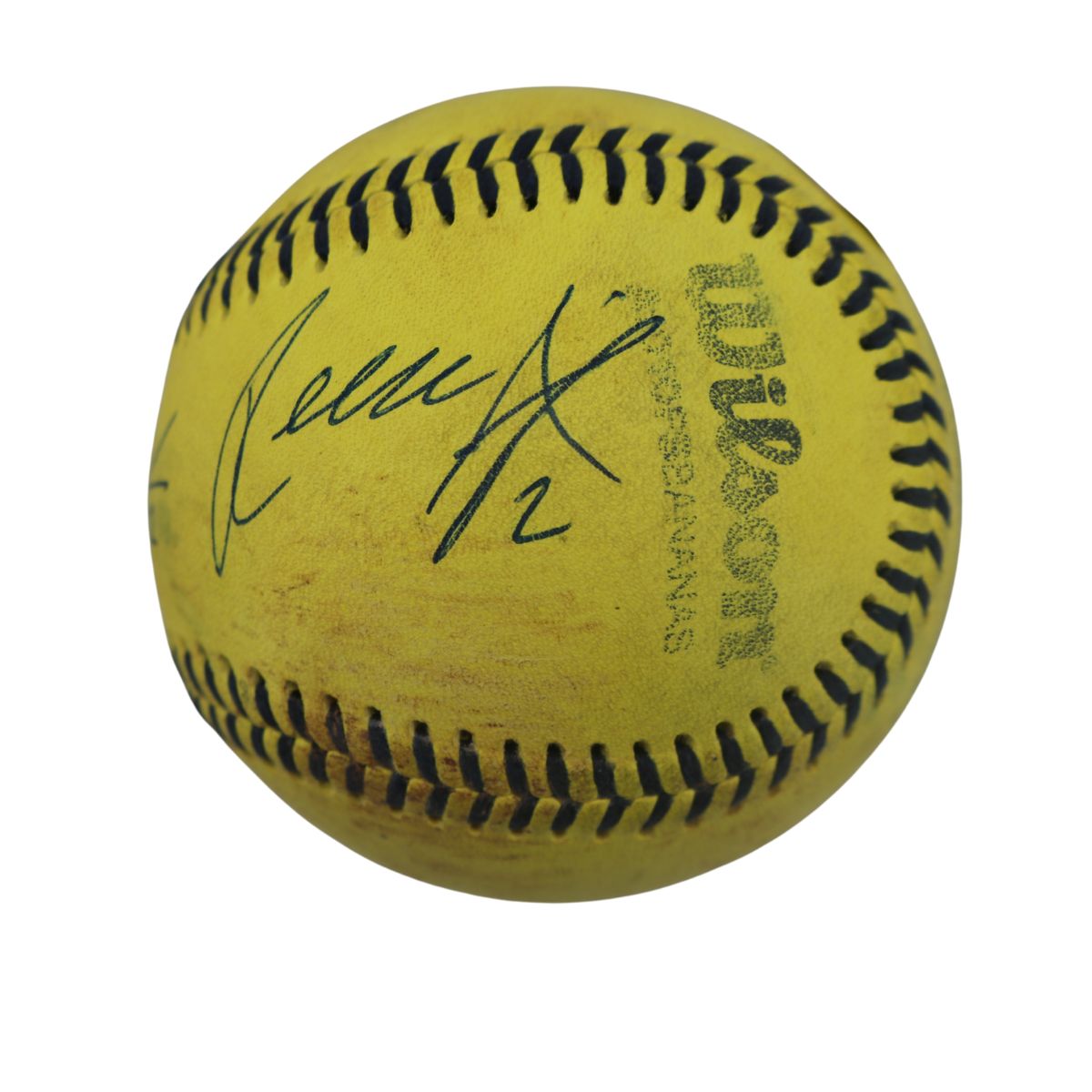 Alexiades & Luigs Autographed GU Banana Ball w/Case 6.13.25 Great American Ball Park 