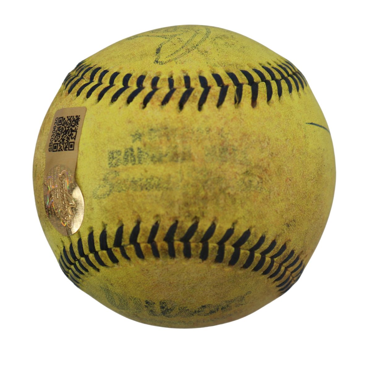 Jamie Moyer Bananas Autographed Game Used Official Banana Ball w/Case 9.19.25 T-Mobile Park, Seattle, WA 