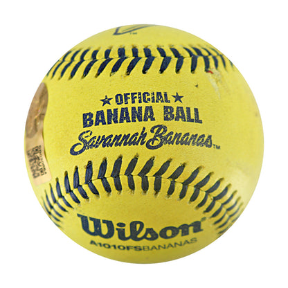 Ubaldo Jiminez Bananas Autographed Official Banana Ball w/Case 8.9.25 Coors Field 