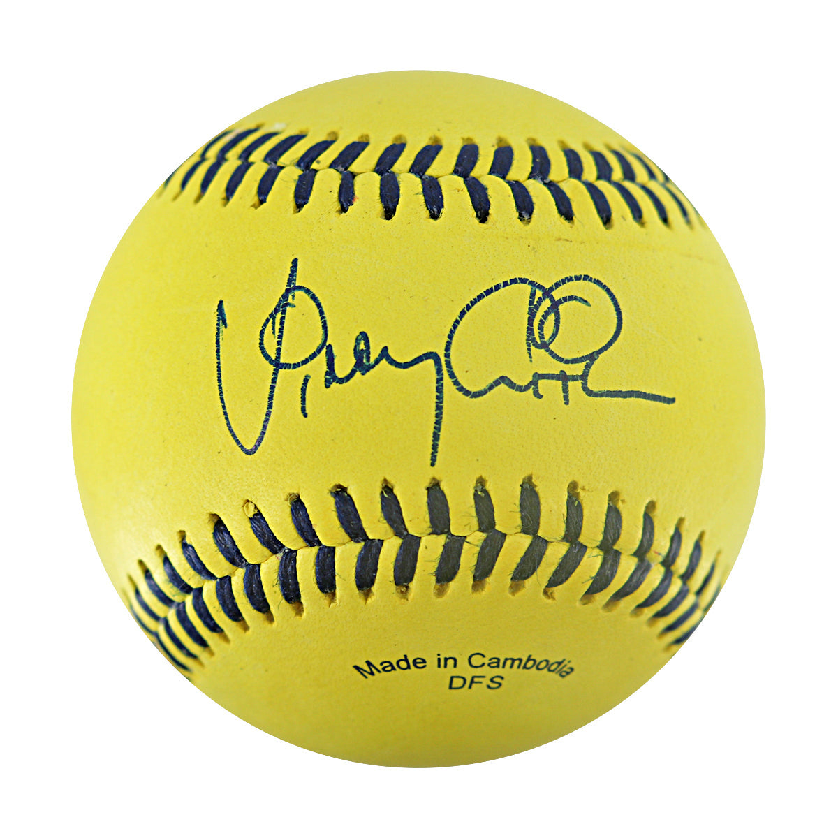 Vinny Castillo Bananas Autographed Official Banana Ball w/Case 8.9.25 Coors Field 