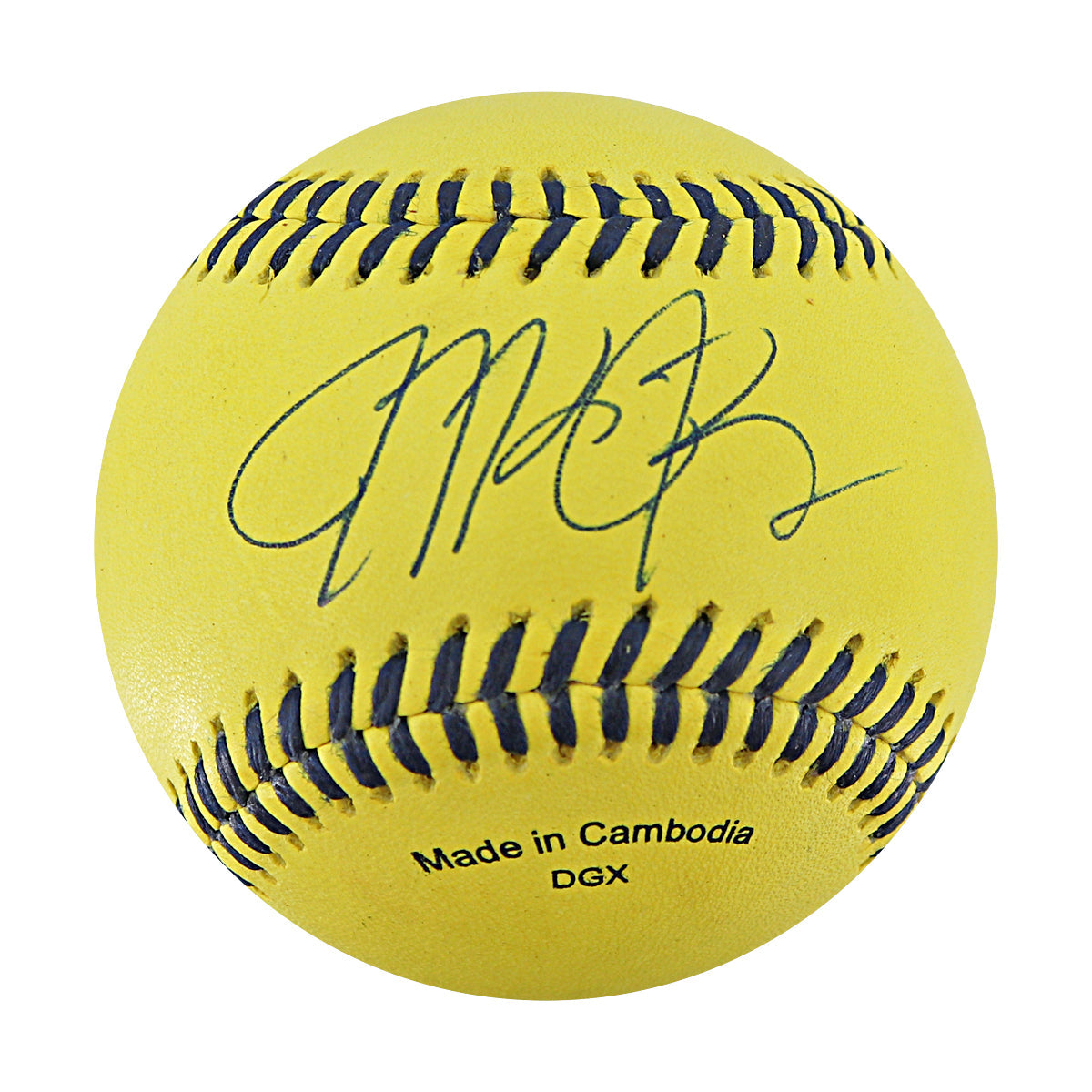 Michael Bourn Bananas Autographed Game Used Official Banana Ball w/Case 9.27.25 Houston, TX 