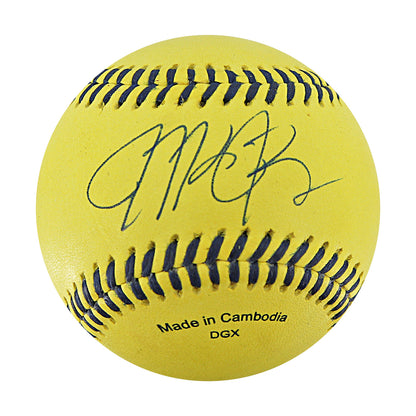 Michael Bourn Bananas Autographed Game Used Official Banana Ball w/Case 9.27.25 Houston, TX 