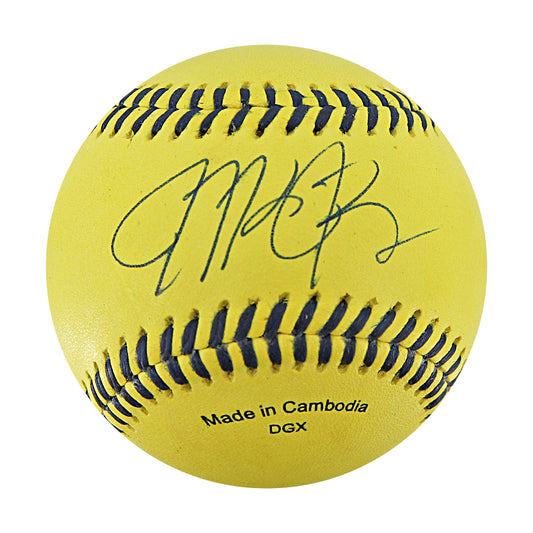 Michael Bourn Bananas Autographed Game Used Official Banana Ball w/Case 9.27.25 Houston, TX 