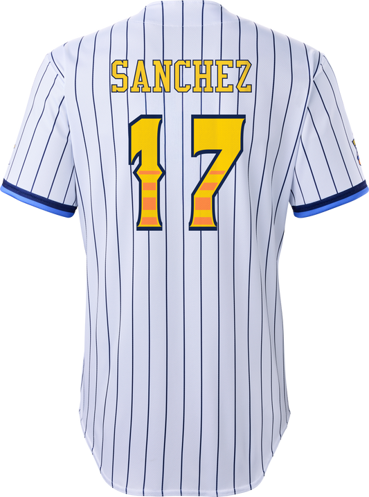 Tailgaters Brett Sanchez #17 Evoshield Jersey - Pinstripe