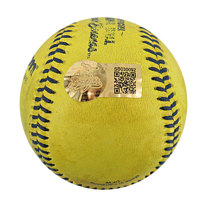 Savannah Bananas Game Used Banana Ball from 3/15/25 at Tampa - Eric Jones Top 5 Trick Play