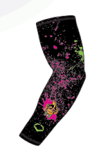 YOUTH Party Animals EvoShield Arm Sleeve - Black Splatter Paint