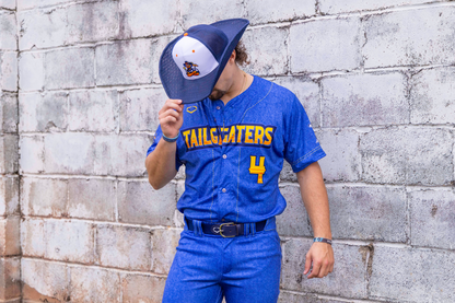 Tailgaters Cowboy Snapback - Navy/White