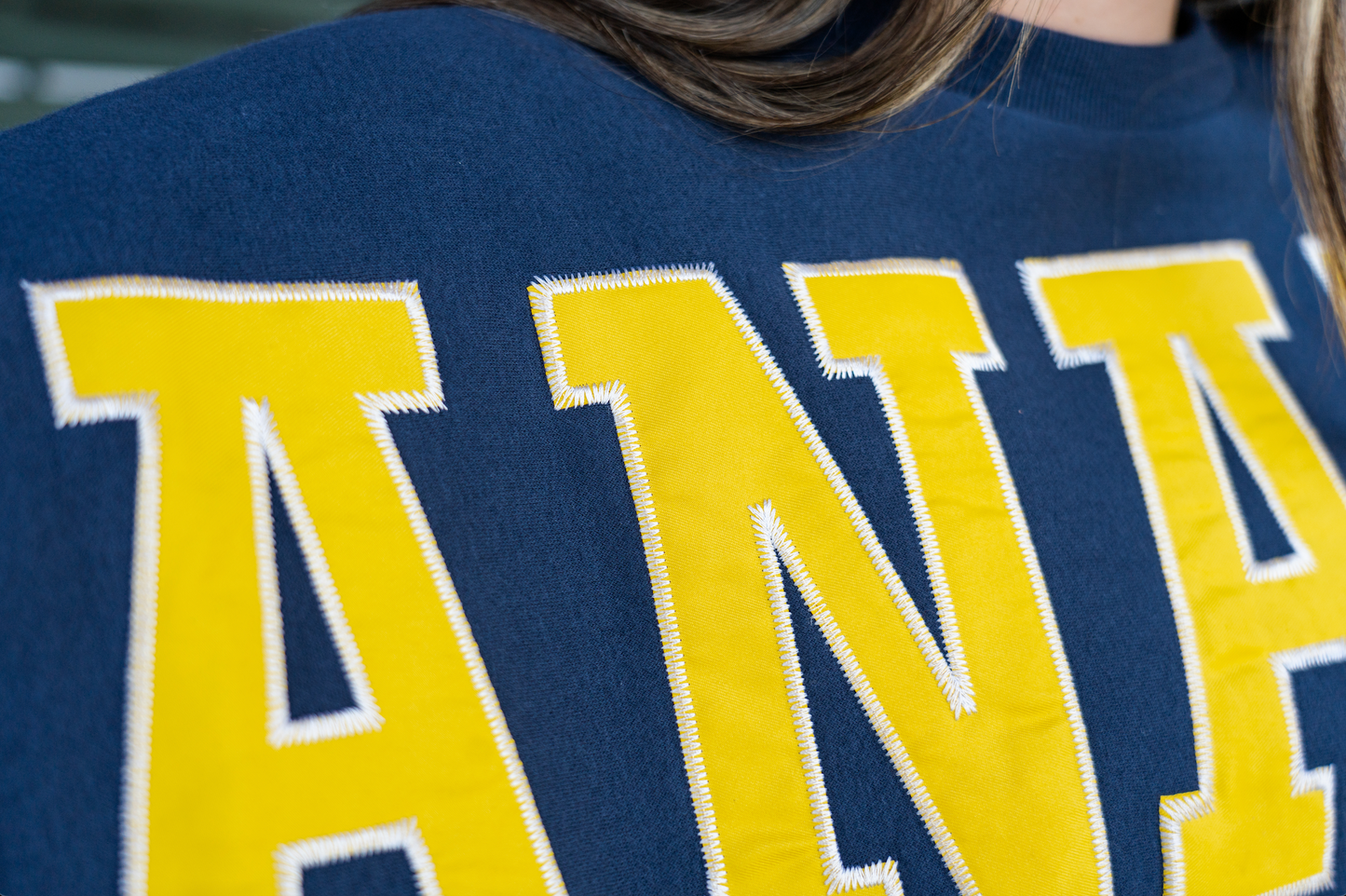 WOMEN's Bananas Flannigan Oversized Crew - Navy