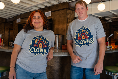 Clowns Primary Logo Tee - Gray Heather