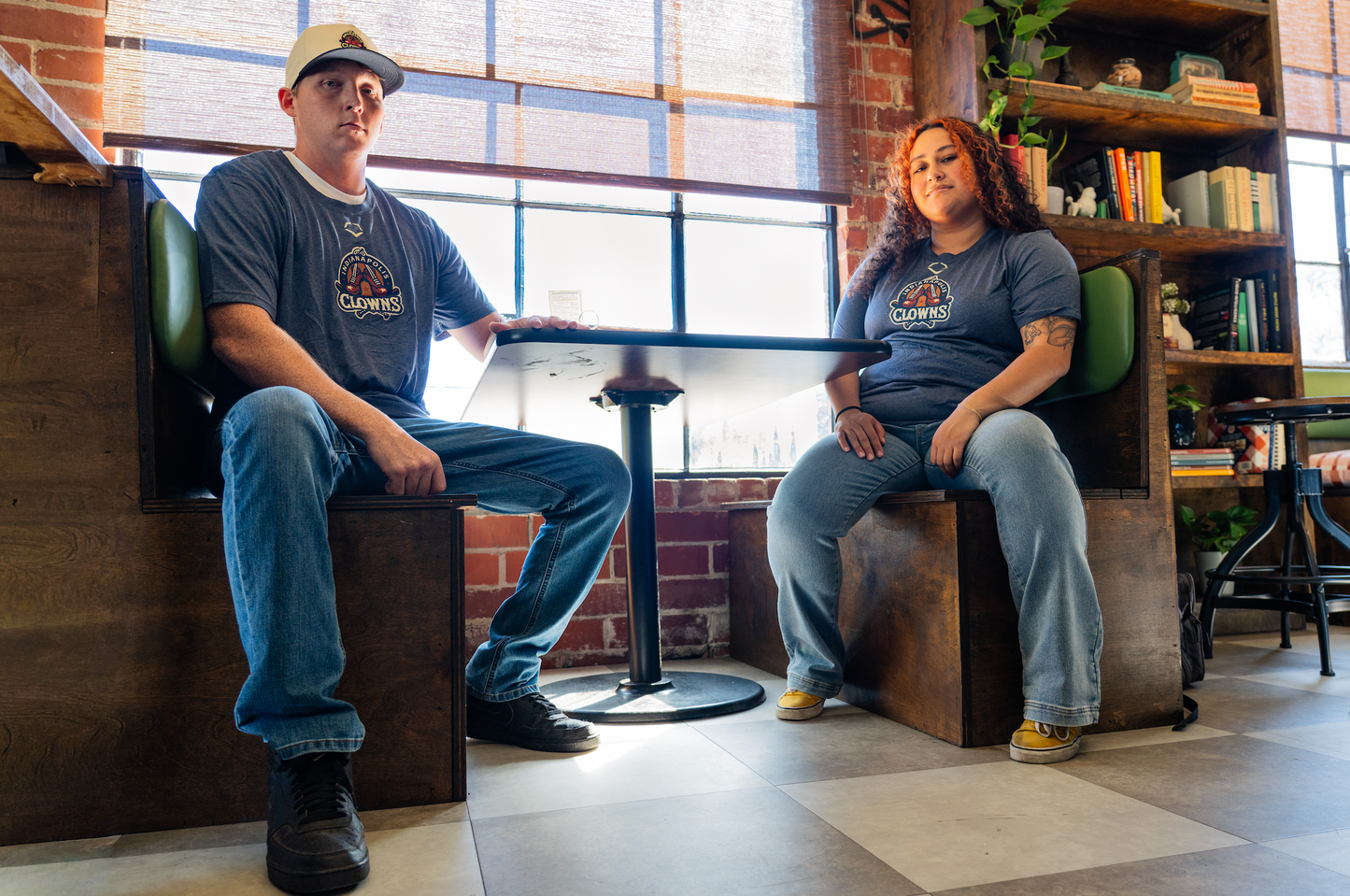 Clowns EvoShield Primary Logo Tech Tee - Navy Heather