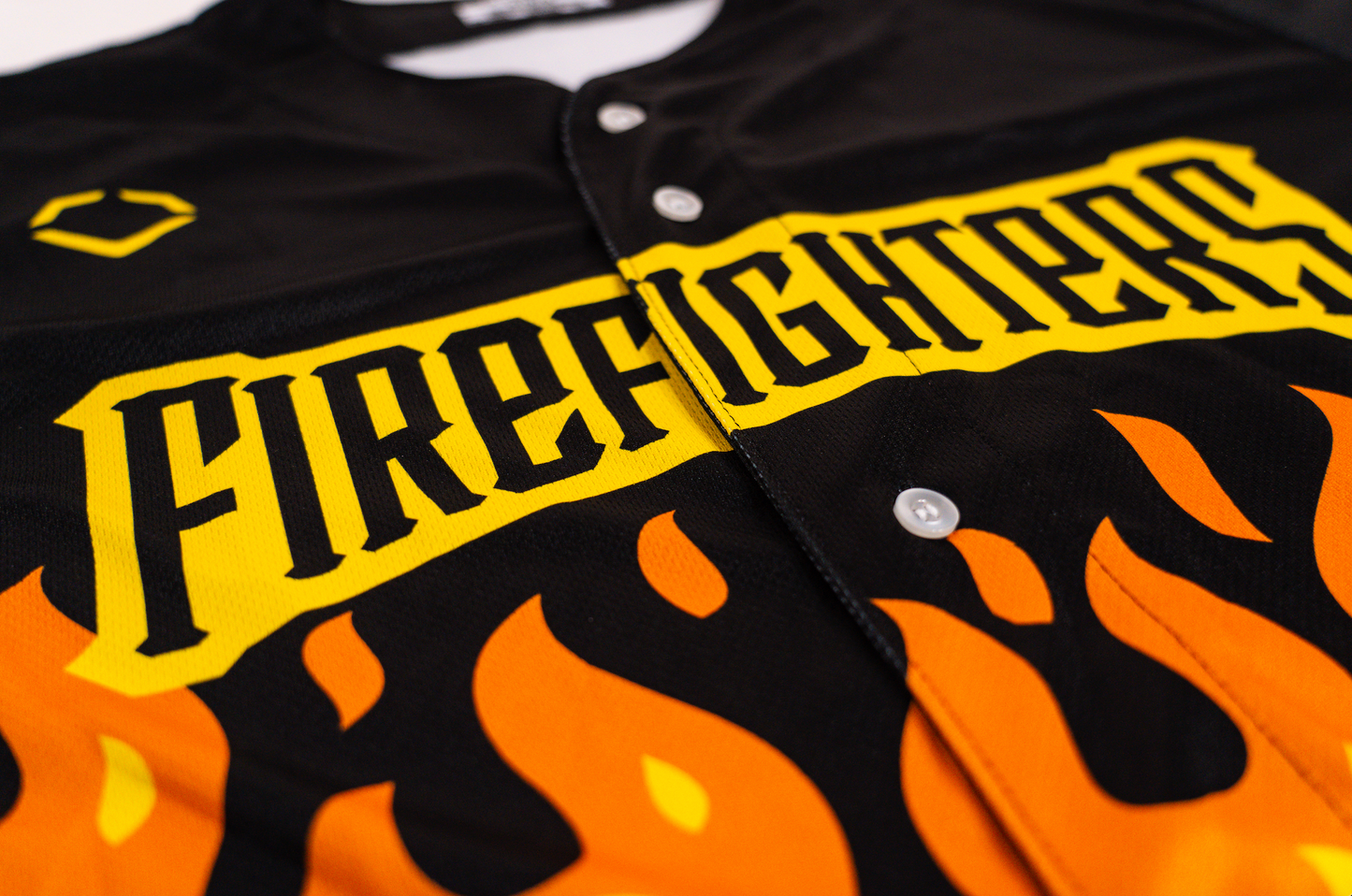 Firefighters EvoShield BBCL Jersey - Black Flame