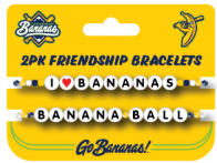Bananas Banana Ball/I LOVE Bananas Friendship Bracelet Two Pack