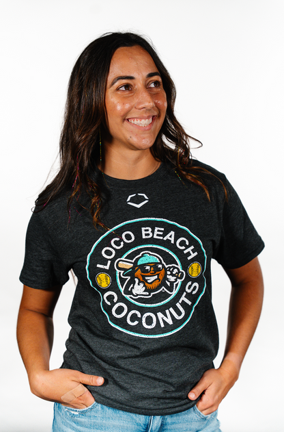 Coconuts EvoShield Circle Change Black Heather Tee