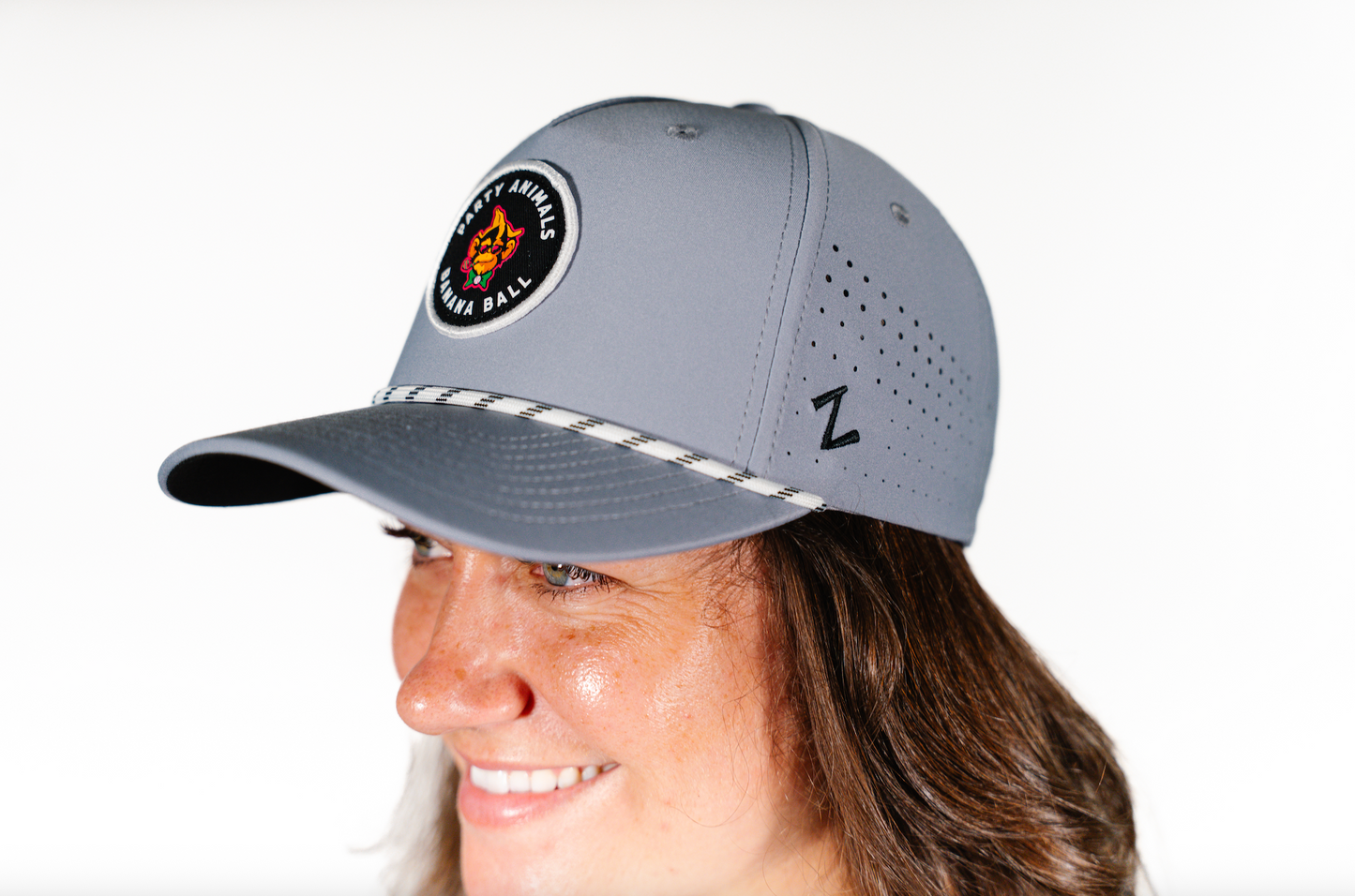 Party Animals Zephyr Spinner Adjustable Rope Hat - Grey