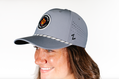 Party Animals Zephyr Spinner Adjustable Rope Hat - Grey