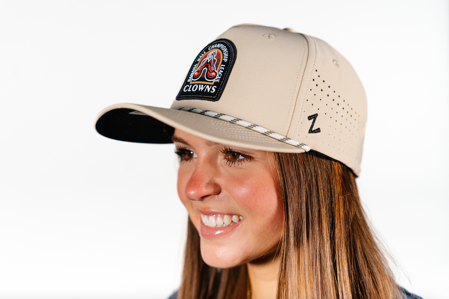 Clowns Zephyr Slipstream Adjustable Rope Hat - Ivory