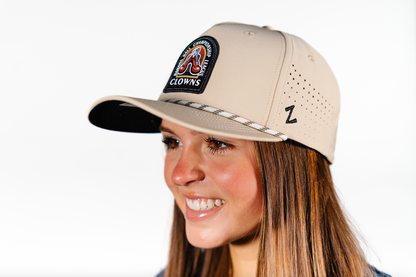 Clowns Zephyr Slipstream Adjustable Rope Hat - Ivory