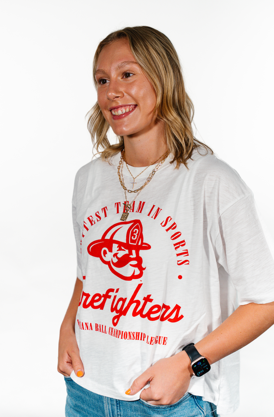 WOMEN'S Firefighters Carson Motley Mid Rise Tee