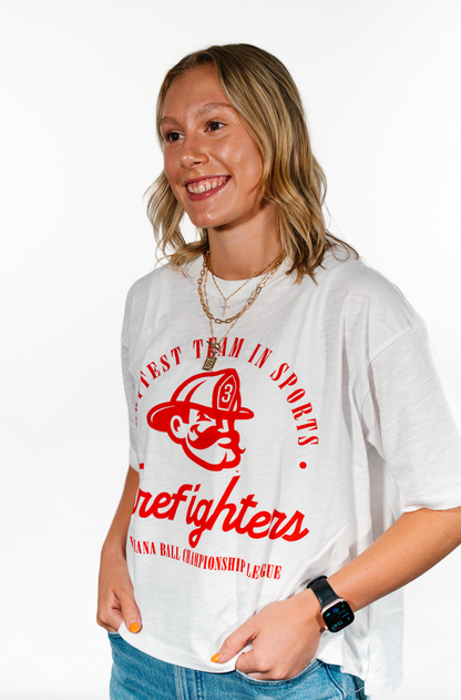 WOMEN'S Firefighters Carson Motley Mid Rise Tee