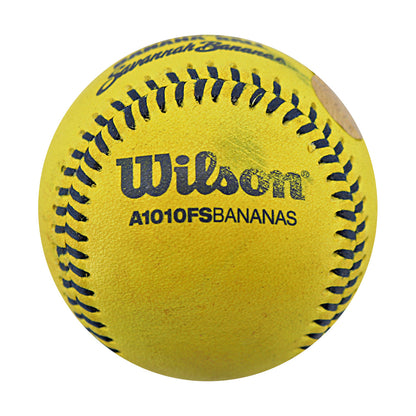 Tre Jones Autographed Game Used Banana Ball w/Case 6.14.25 Great American Ball Park 